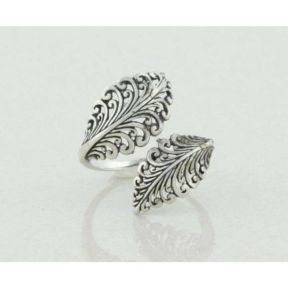 Sterling Silver Bypass Ring Size 9 1/4
